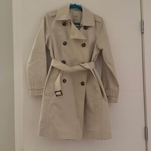 LL Bean Trench coat NWOT